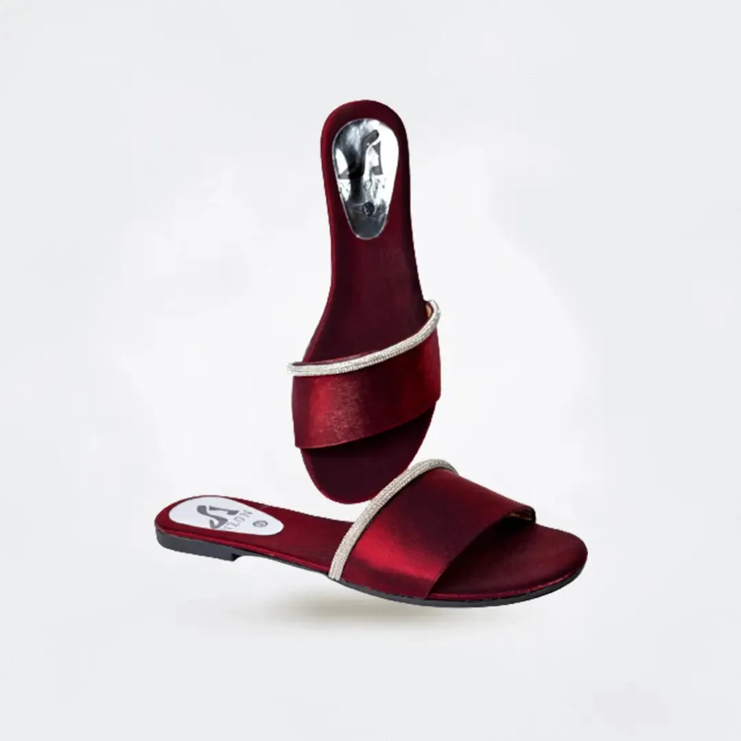 Shinny Sliders Maroon