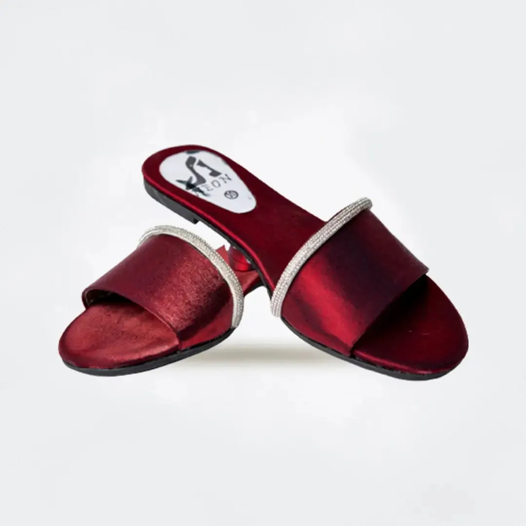 Shinny Sliders Maroon