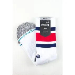 Stance Socks - Boyd St Medium Cushion Infiknit - White / Blue