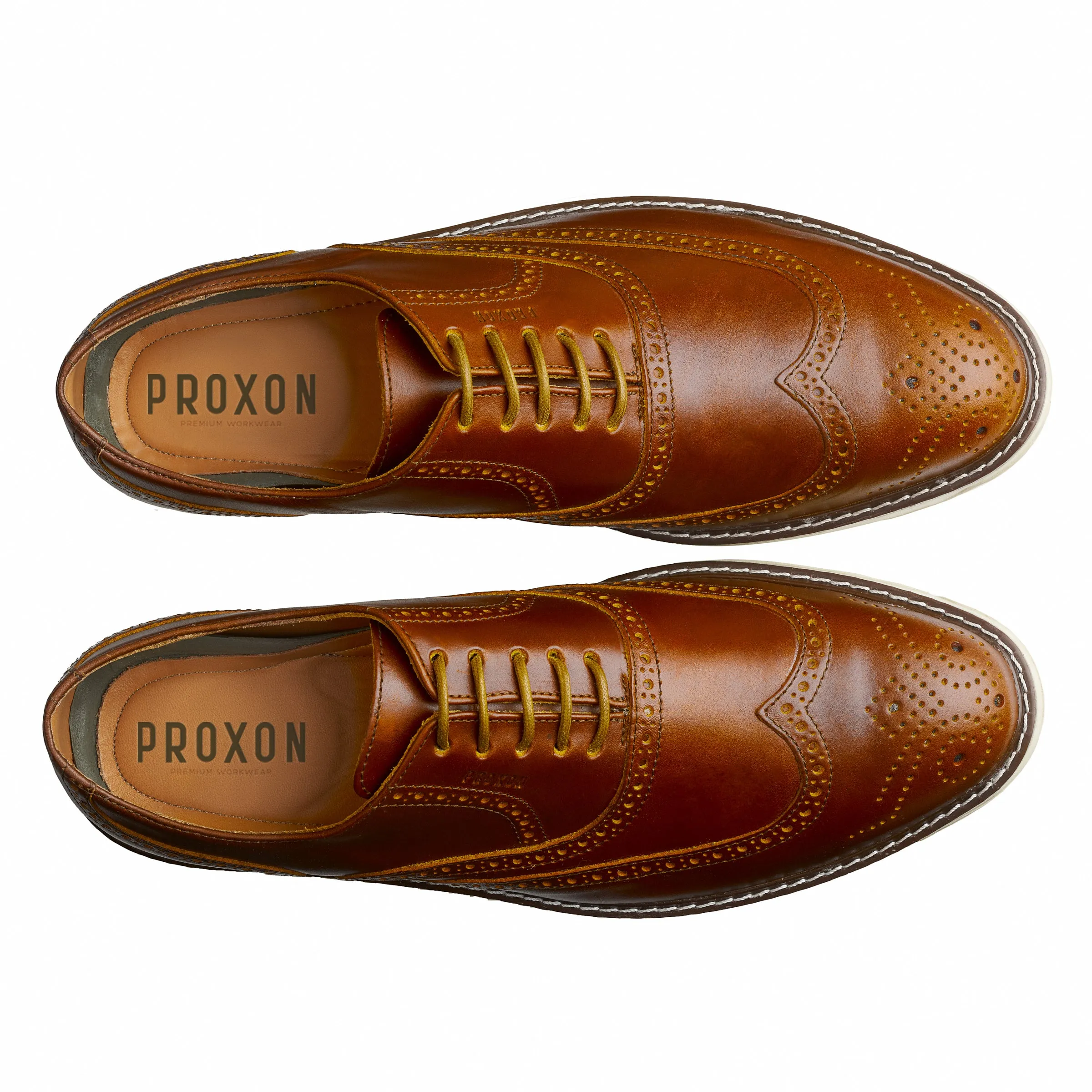 STEEL TOE OXFORD SHOE VOLTA AMBER