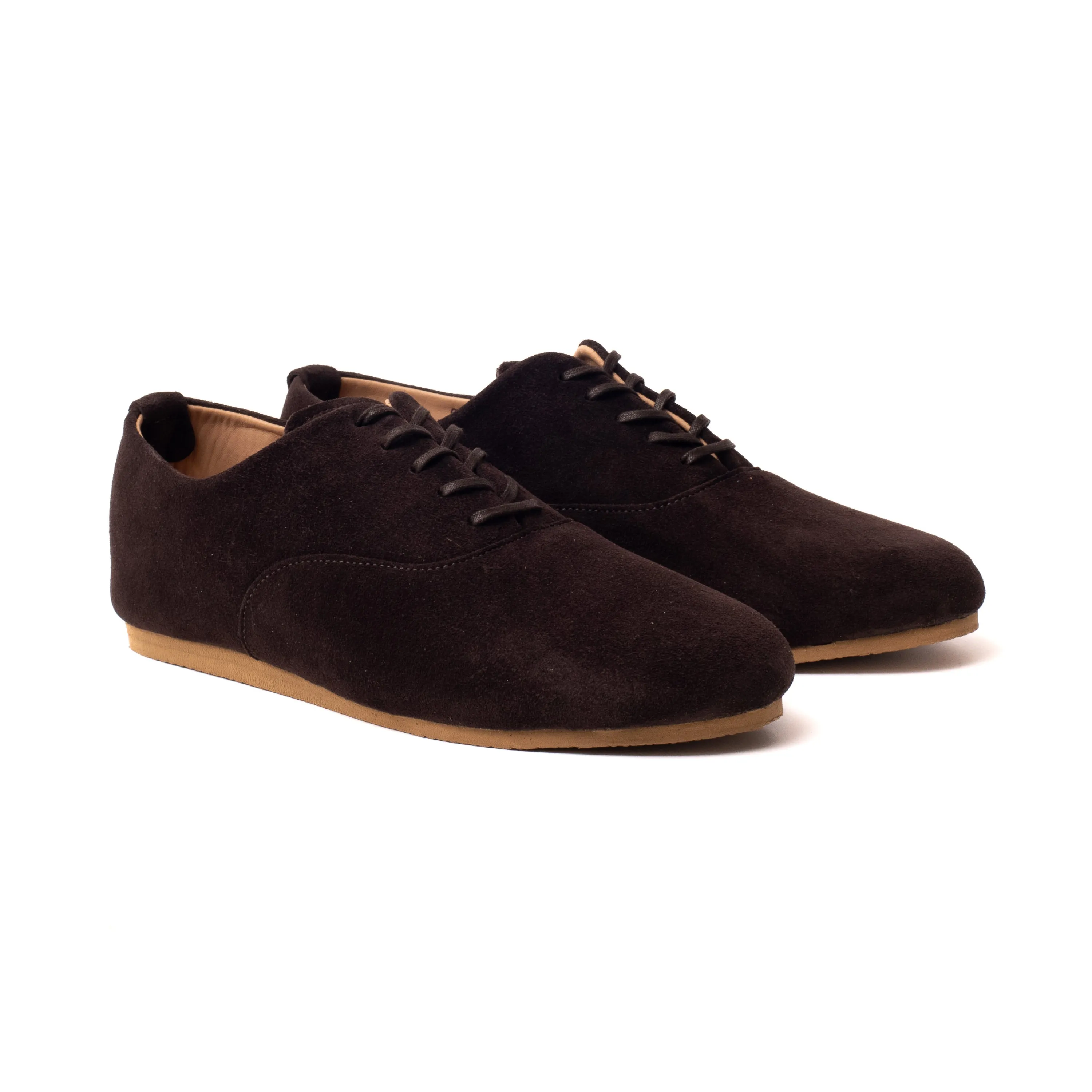 Talbot Oxford Shoe - Brown Janus Calf Suede