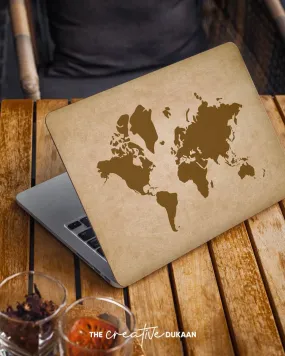 World Map Travel Laptop Laptop Skin For Traveller